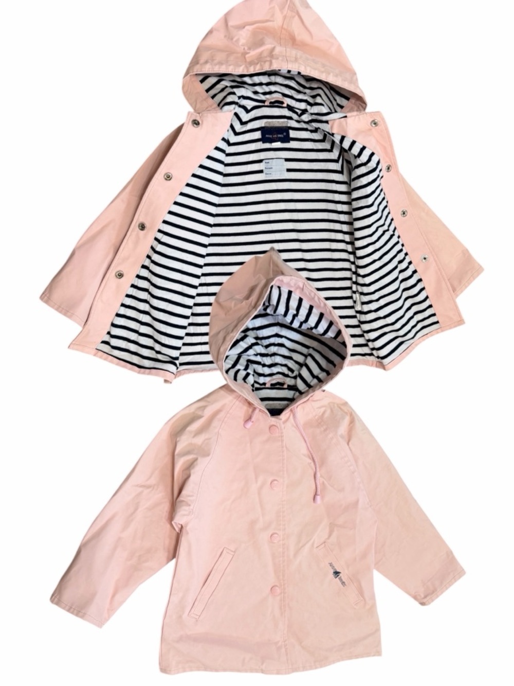Anne Ar Breiz Paris France Boutique 3t Toddler Girl’s Lux Hooded Raincoat Pink